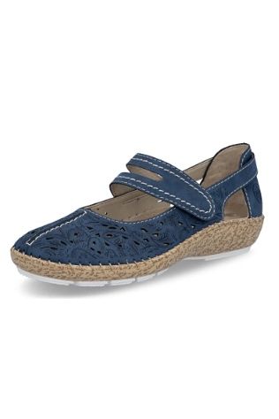 Rieker Women's Mary Jane Shoe - Blue 44872-14
