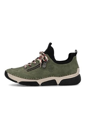 Rieker ladies sneaker 45973-54 khaki
