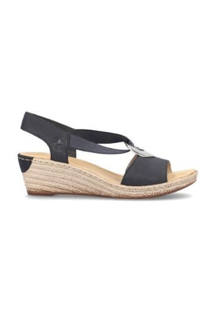 Rieker Womens Sandals 624H6 14 blue