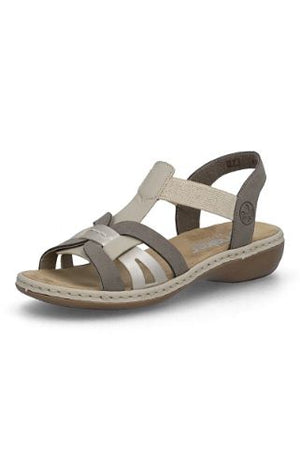Rieker Ladies Sandals 65918-64 beige
