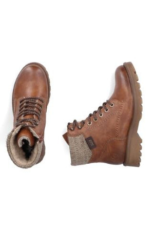 Rieker Ladies Boots 73220-24 in brown
