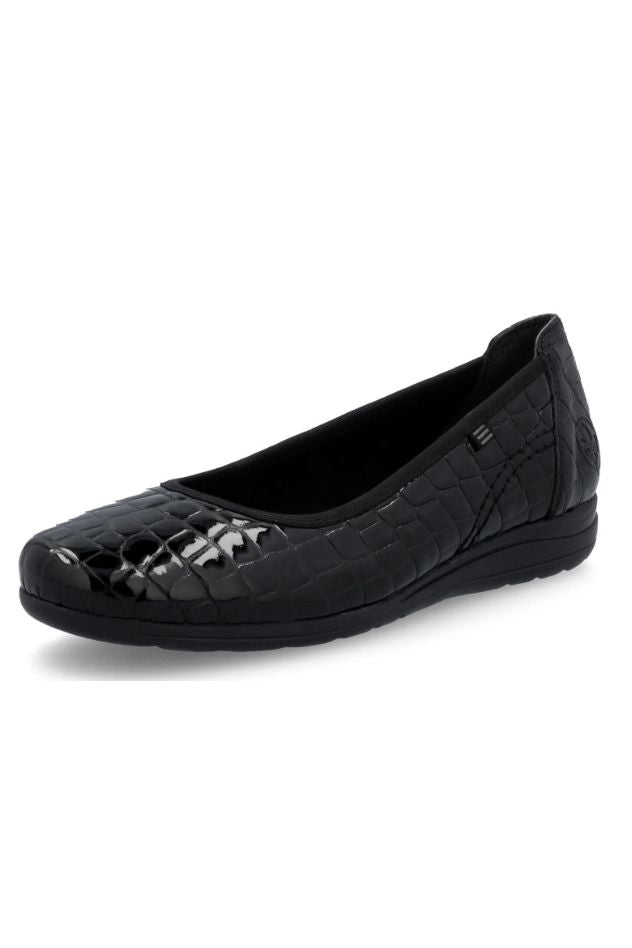 Rieker Ladies Shoes L9350-01 black punp
