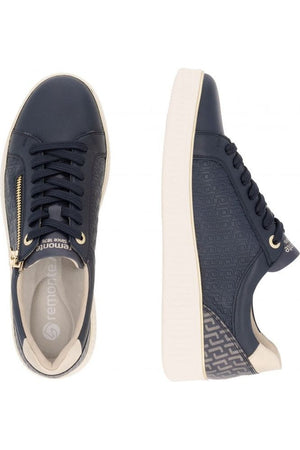 Remonte ladies sneaker D2E00-14 in blue