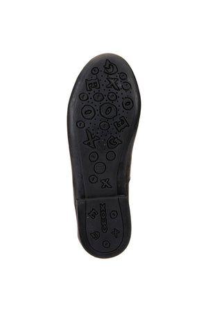 Geox Plie Jr  J3455B  in black smooth Leather