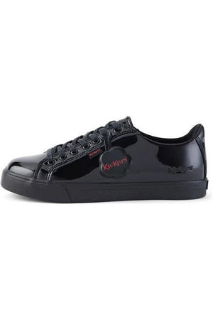 Kickers Tovni Lacer black patent