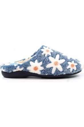 Lunar Plumeria Ladies Blue Mule Slipper KLA232