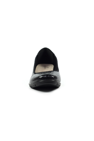 Lunar Winnie wedge shoe FLN050 in Black