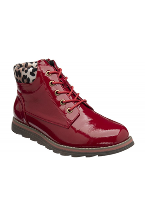 Lotus Women's Naomi Boot Red/Leopard