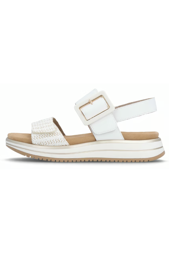 Remonte Ladies sandal D1J53-81 in White combi