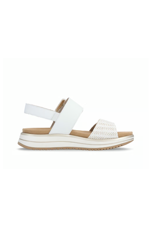 Remonte Ladies sandal D1J53-81 in White combi