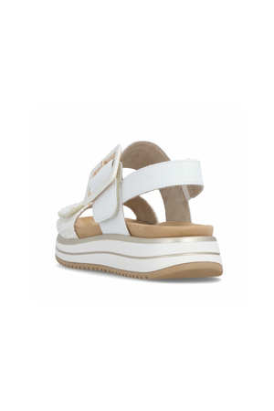 Remonte Ladies sandal D1J53-81 in White combi