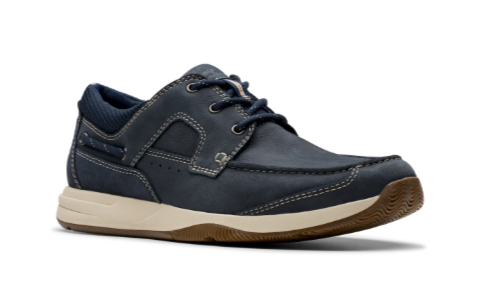 Clarks Sailview Lace in Navy nubuck