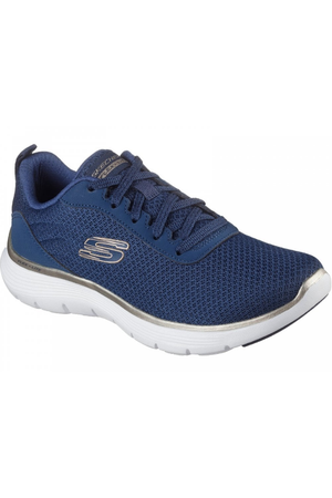 Skechers Flex Appeal 5.0 150206 in Navy/Gold