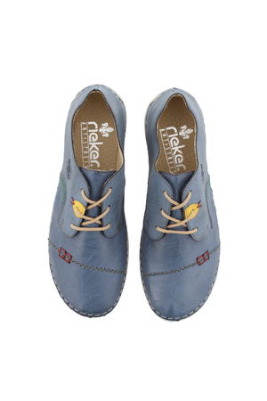 Rieker Ladies shoes 52528-14 in Blue