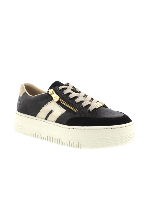 Rieker ladies sneakers M1912-00 in Black