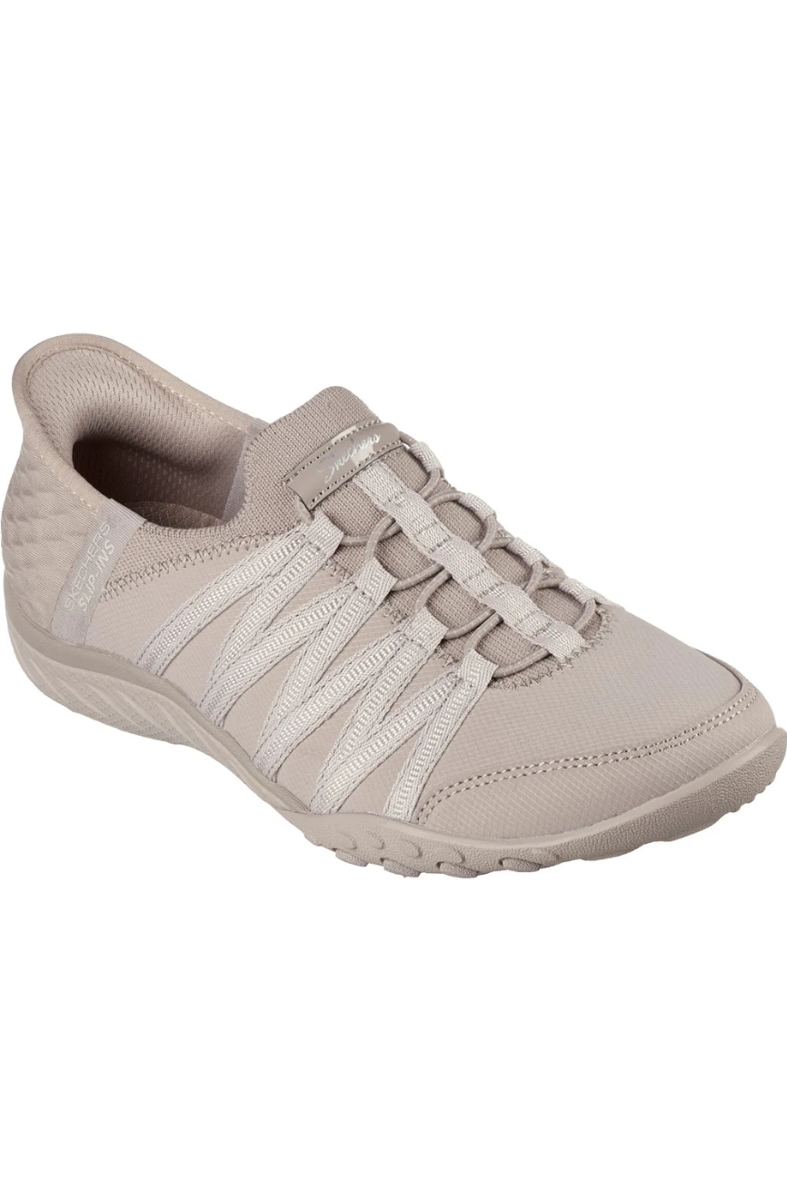 Skechers Slip-ins Relaxed Fit: Breathe-Easy - Roll-With-Me 100593 Taupe