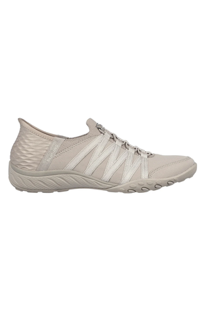 Skechers Slip-ins Relaxed Fit: Breathe-Easy - Roll-With-Me 100593 Taupe