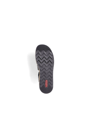 Rieker Ladies Sandals V7904-00 in Black