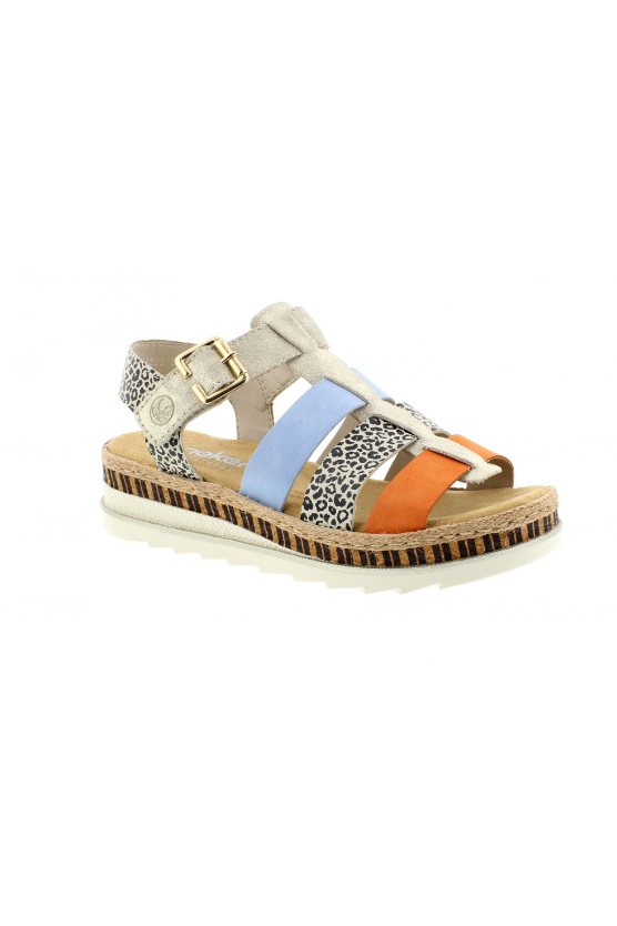 Rieker V7904-90 in Nude/pumpkin