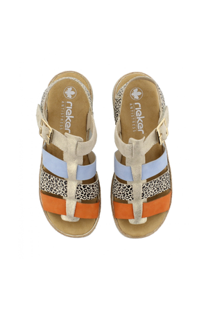 Rieker V7904-90 in Nude/pumpkin