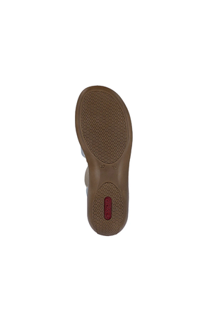 Rieker Ladies Sandals 65918-91 light gold multi