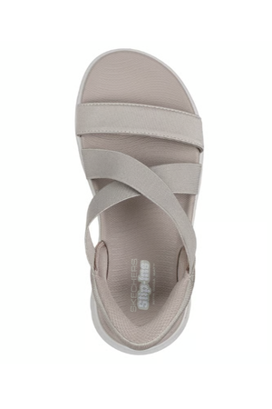 Skechers Slip-ins: GO WALK Flex Sandal - Glimmer 141489 in Taupe