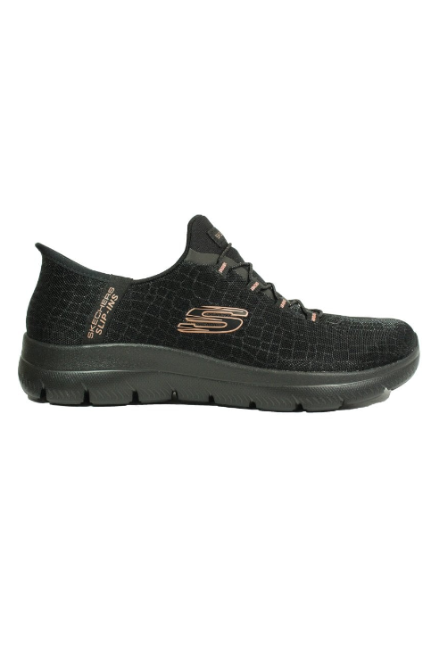 Skechers Slip-ins: Summits - Classy Night 150128W in Black/Rose gold