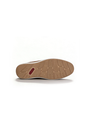 Rieker Mens boat shoe 08816-24 in Brown