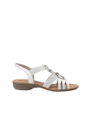 Remonte ladies sandals R3605-80 in white combi