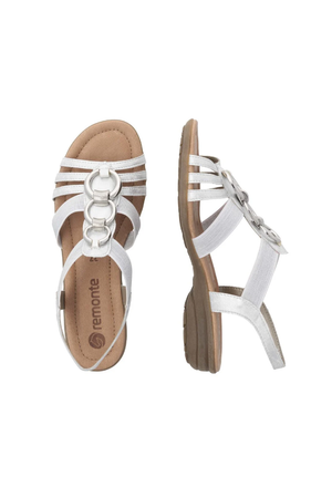 Remonte ladies sandals R3605-80 in white combi