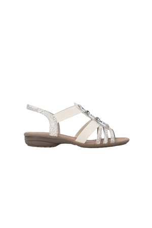Remonte ladies sandals R3605-90 in metallic