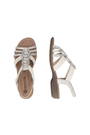 Remonte ladies sandals R3605-90 in metallic