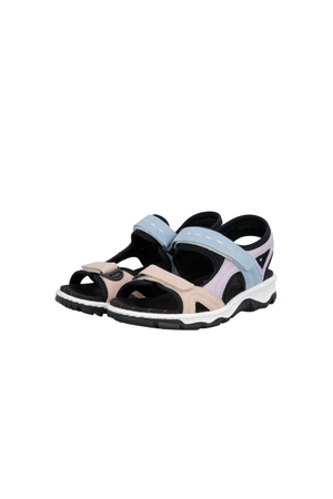 Rieker Women's Walking Sandals 68866-93 in blue multi