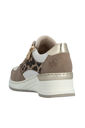 Rieker Women's Casual trainer N4308-64 in beige multi