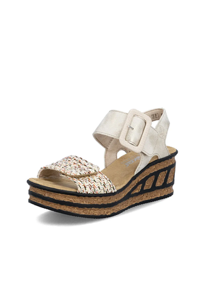 Rieker Womens sandal 68172 60 beige