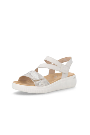 Remonte Ladies sandals D3L51-60 in Beige combi