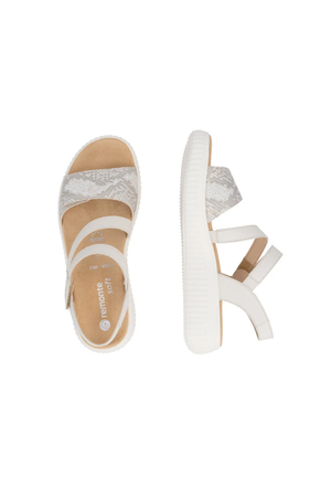 Remonte Ladies sandals D3L51-60 in Beige combi