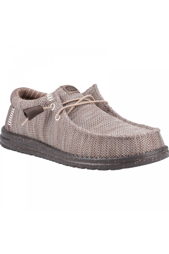 HEYDUDE Wally Stretch Sox in Deep taupe/Mole brown