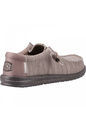 HEYDUDE Wally Stretch Sox in Deep taupe/Mole brown