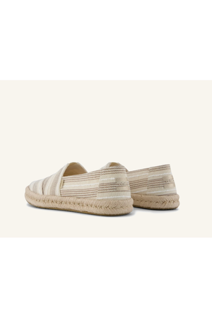 TOMS Alpargata Rope 2.0 in Natural brown metallic stripe