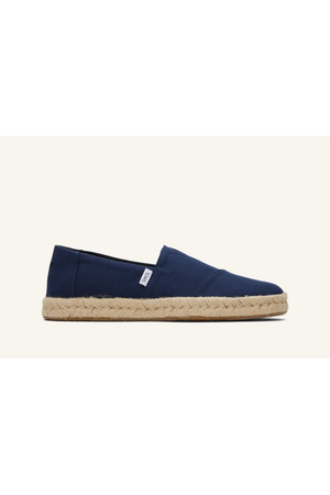 TOMS Alpargata Rope 2.0 in Navy recycled cotton