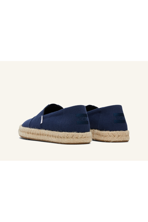 TOMS Alpargata Rope 2.0 in Navy recycled cotton