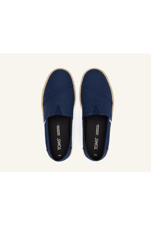TOMS Alpargata Rope 2.0 in Navy recycled cotton