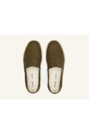 TOMS Alpargata Rope 2.0 in Olive recycled cotton