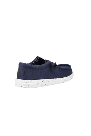 HEYDUDE Wally Stretch Canvas in Navy
