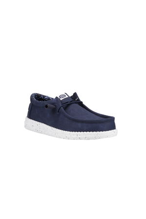 HEYDUDE Wally Stretch Canvas in Navy