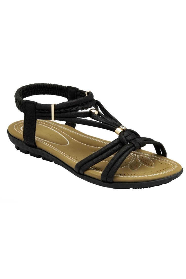 Lotus Domenica ladies sandal in Black