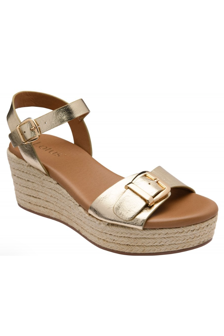 Lotus Emeia ladies sandal in Gold