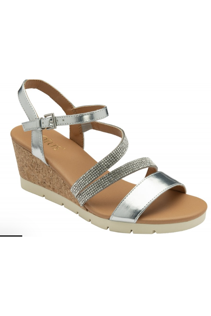 Lotus Goldie ladies sandal in Silver