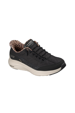 Skechers Slip-ins: Contour Foam - Cozy Fit Leopard Dream 150419 in Black